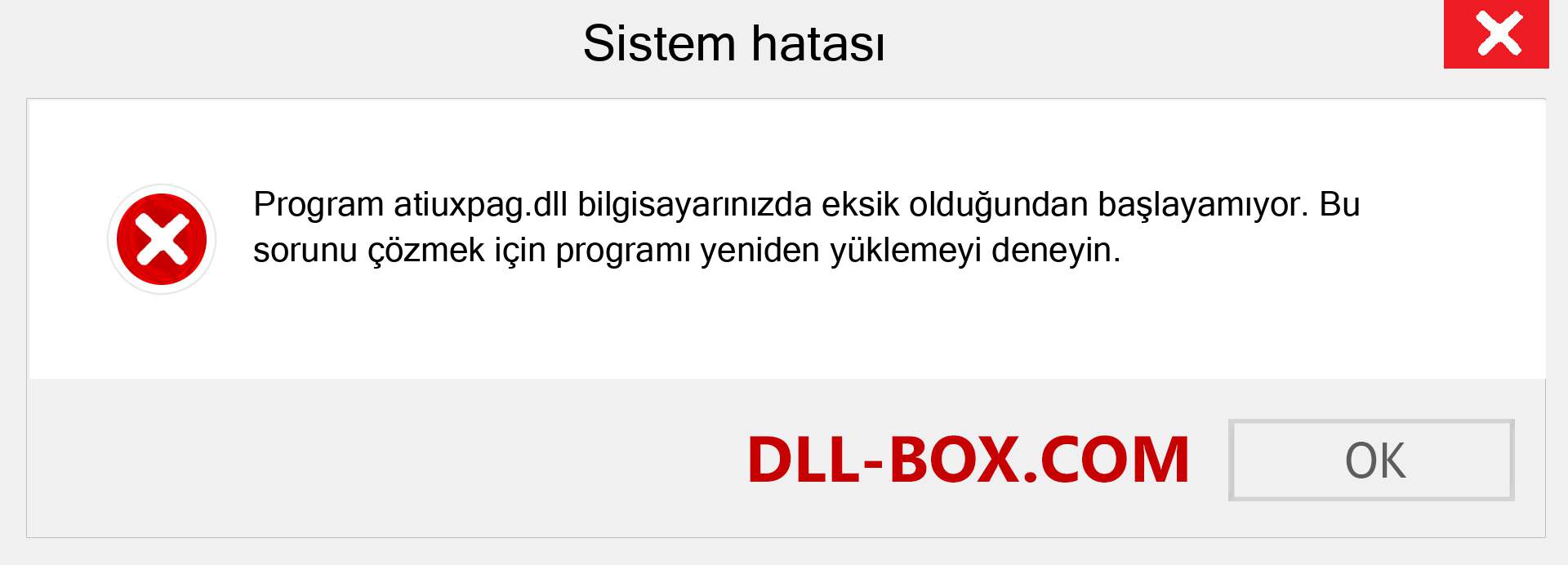 atiuxpag.dll dosyası eksik mi? Windows 7, 8, 10 için İndirin - Windows'ta atiuxpag dll Eksik Hatasını Düzeltin, fotoğraflar, resimler